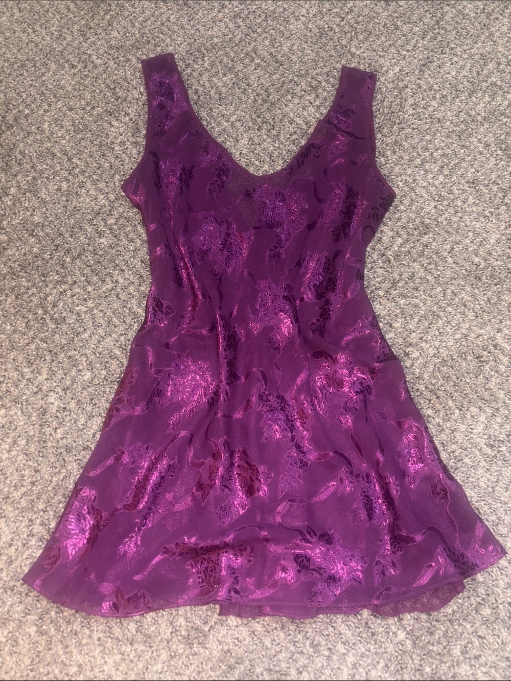 Vintage Gold Label Victoria's Secret Purple Floral night dress